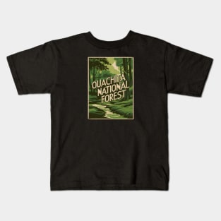 Ouachita National Forest Vintage Travel Poster Kids T-Shirt